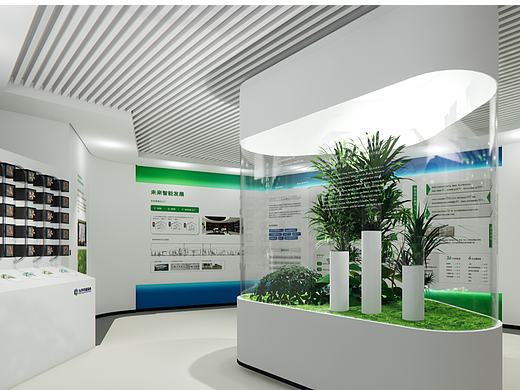 医药业企业文化品牌展厅设计高端企业文化墙