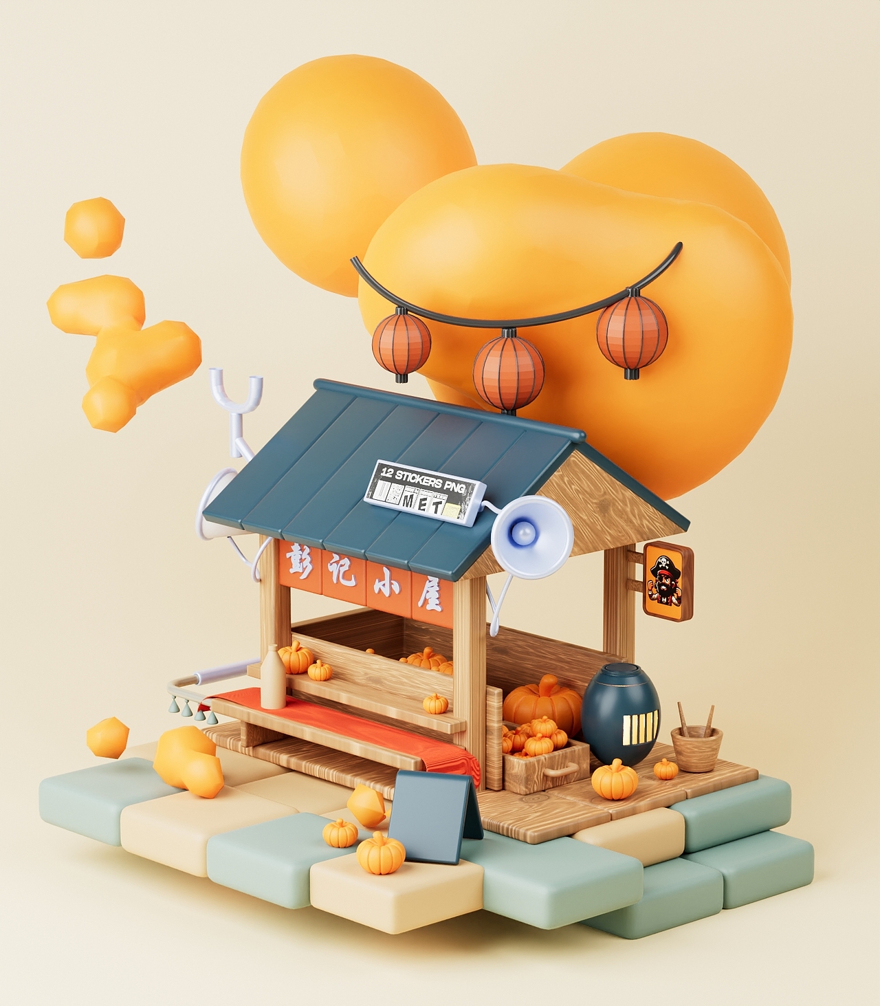 Blender_3D等距图系列（图ZMzc1MzQwMzQ4） - 场景 - 站酷设计师UI设计师吧原创素材 - 站酷ZCOOL