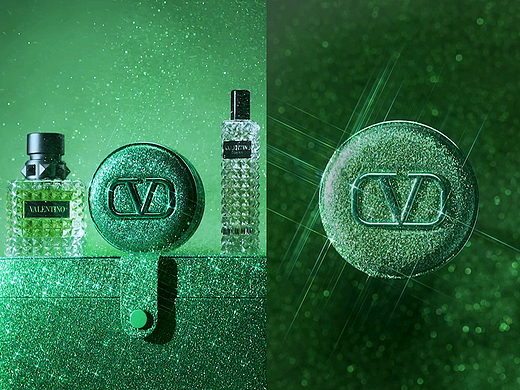  华伦天奴绿气垫 ✖ 美妆拍摄