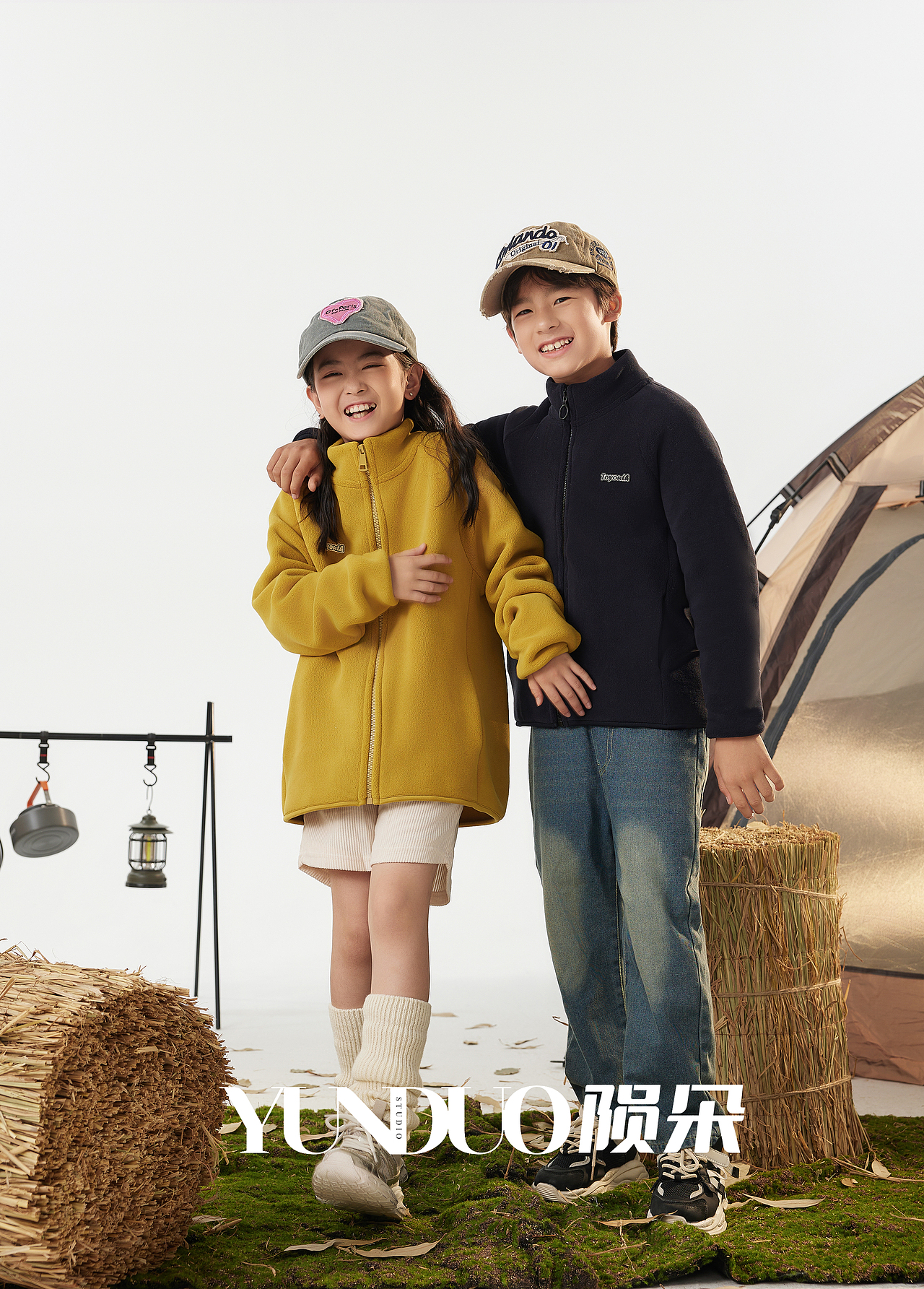 儿童抓绒衣 摇粒绒 户外保暖 舒适保暖外套拍摄案例
