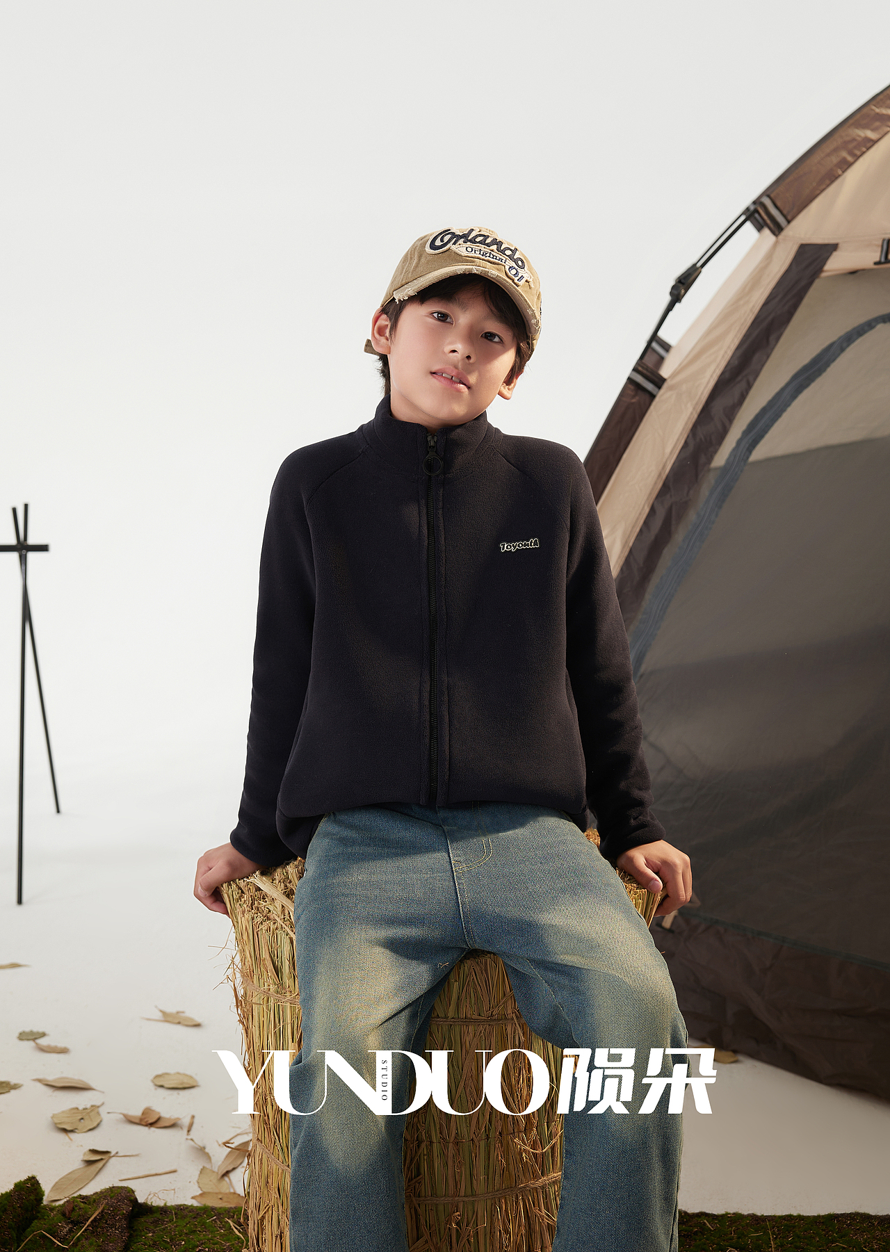 儿童抓绒衣 摇粒绒 户外保暖 舒适保暖外套拍摄案例