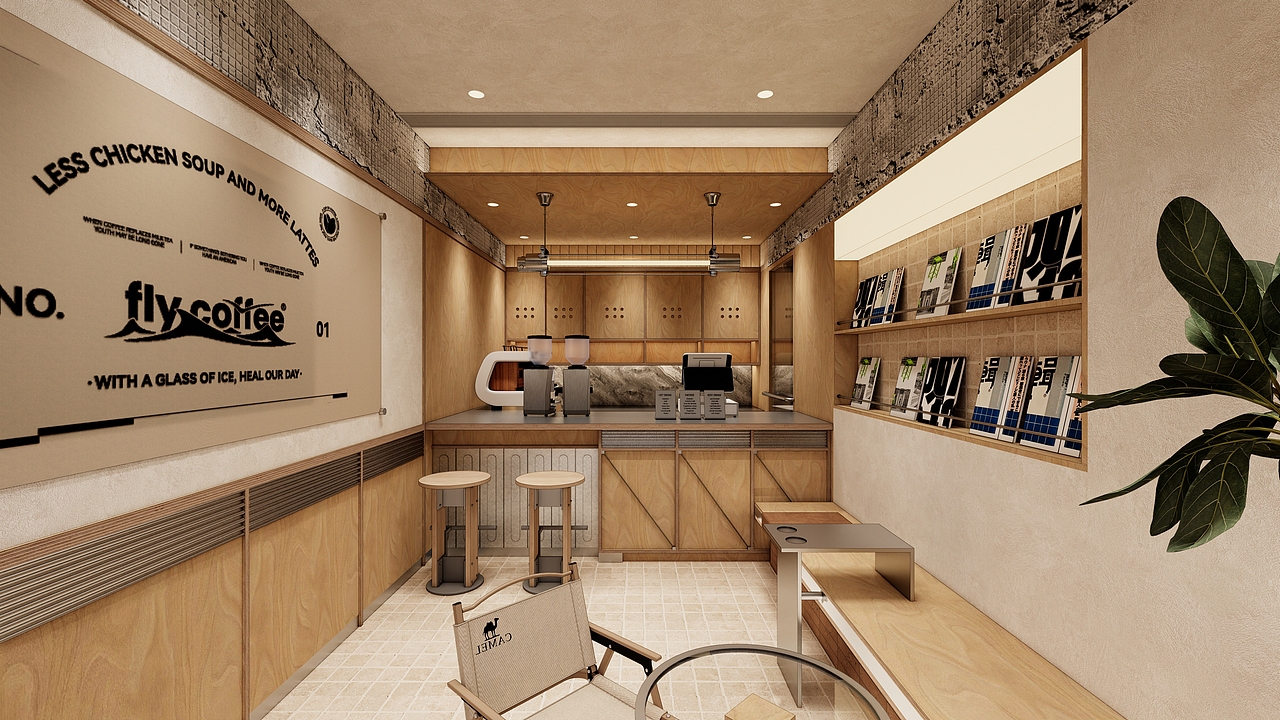 原创设计丨斐跃咖啡国泰中心店（图ZMzc1MzYzMDgw） - 商业空间设计 - 站酷设计师盒子构造空间设计原创素材 - 站酷ZCOOL