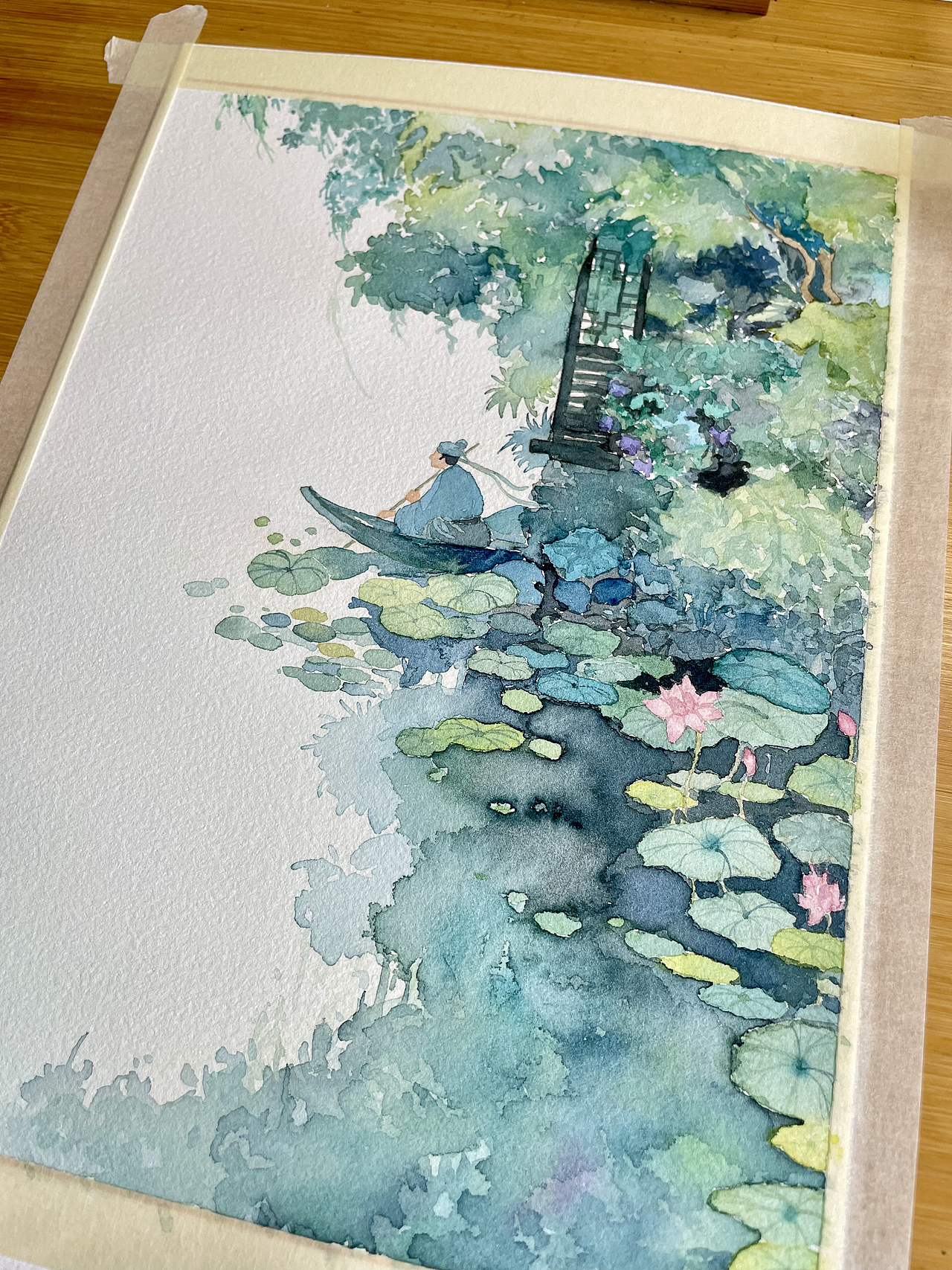 水彩画古诗（图ZMzc1MzY0NTU2） - 艺术插画 - 站酷设计师栊樱Mercy原创素材 - 站酷ZCOOL