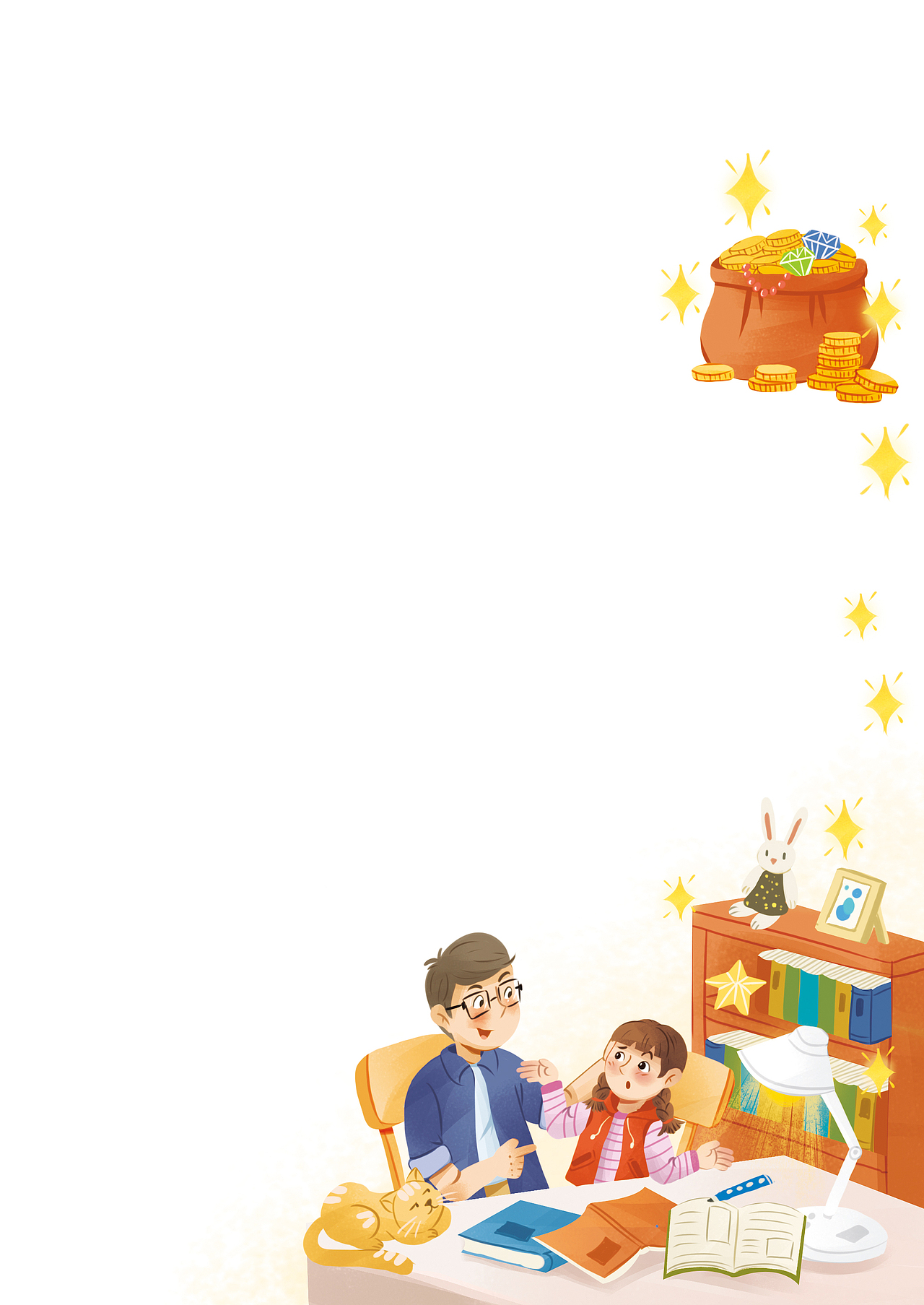 学生作文配图（图ZMzc1MzczMTEy） - 儿童插画 - 站酷设计师蘑菇月Jan原创素材 - 站酷ZCOOL