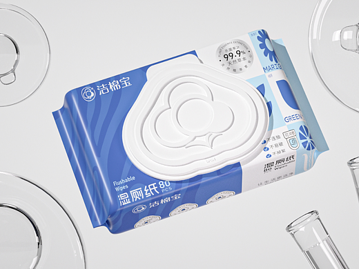 湿厕纸 湿巾纸巾 包装设计