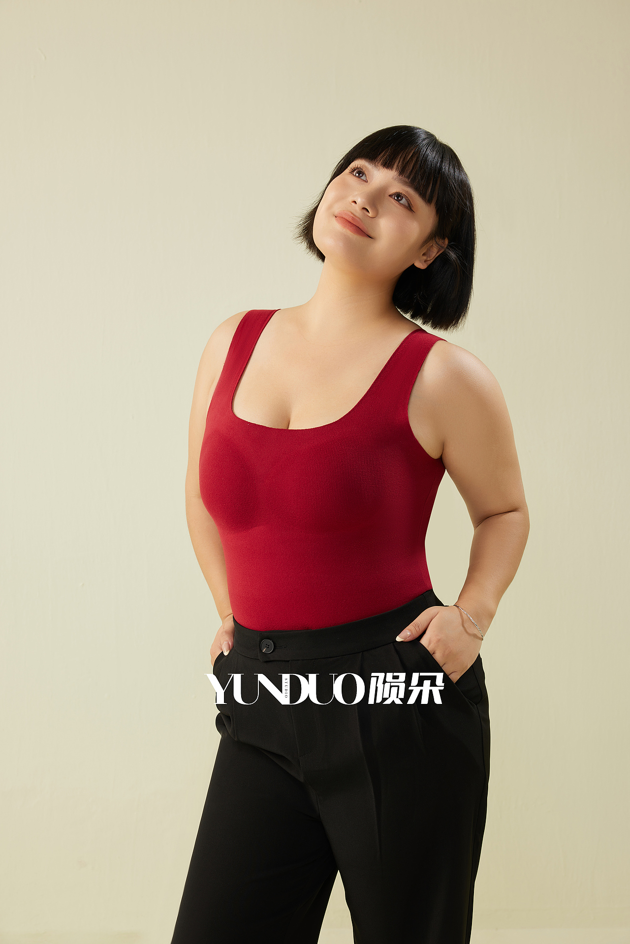 大码背心 舒适背心 舒适打底背心 聚拢背心拍摄案例