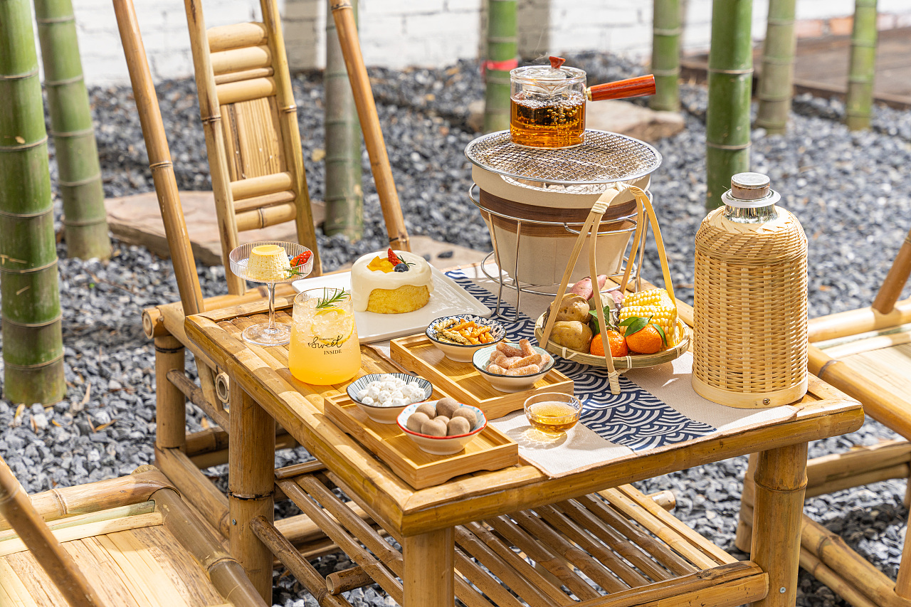 成都茶馆点心拍摄.美食摄影|中式侘寂禅意风|围炉煮茶