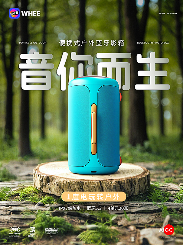 3分钟搞定电商海报设计！WHEE AI素材合成器轻松助力你的创意（图ZMTQ4ODE2NTI=） - 教程 - 站酷设计师智明了智明原创素材 - 站酷ZCOOL