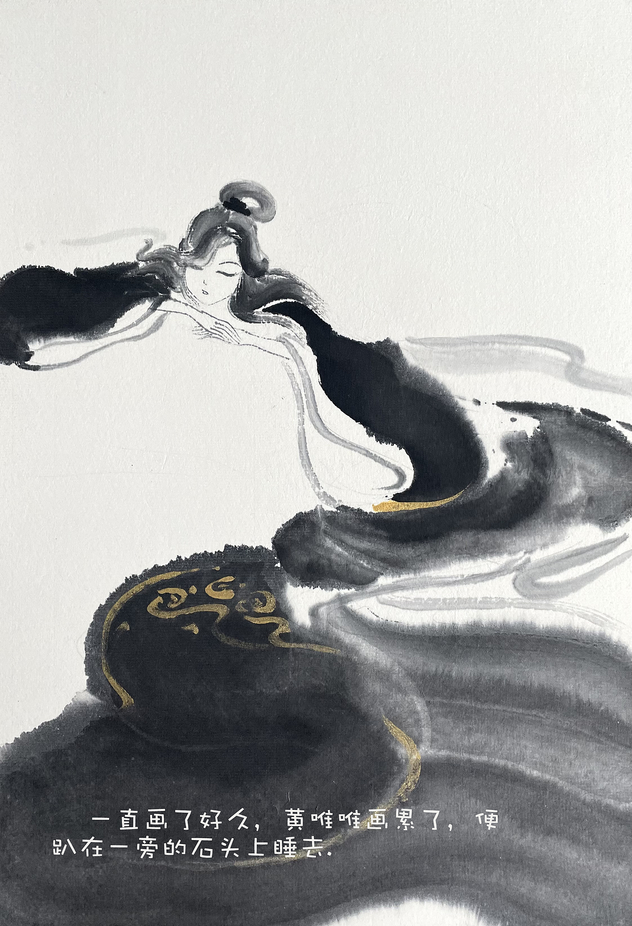 《水墨重庆--大足石刻》（图ZMzc1NDEzNzY4） - 绘本 - 站酷设计师佬豬原创素材 - 站酷ZCOOL