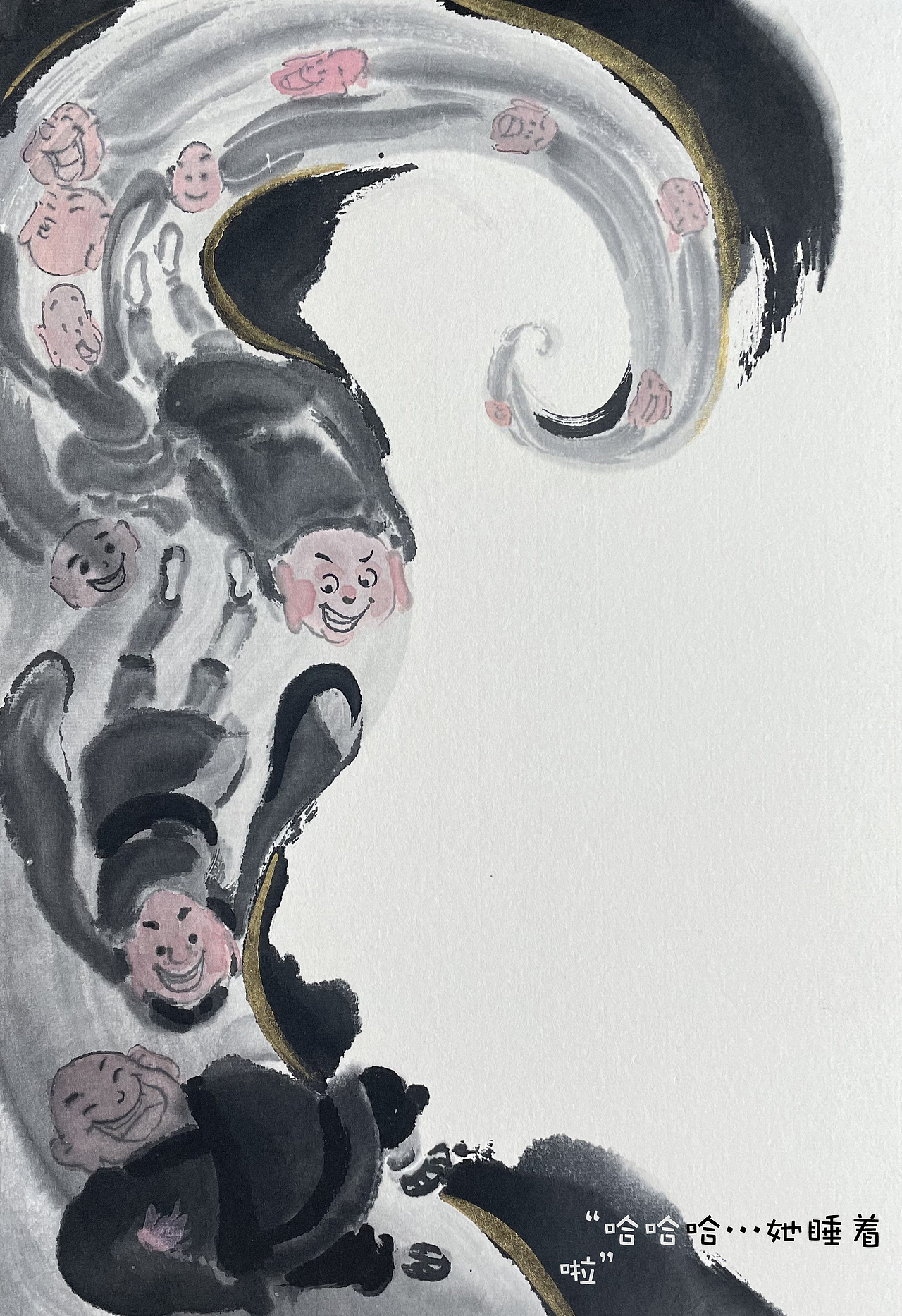 《水墨重庆--大足石刻》（图ZMzc1NDEzNzgw） - 绘本 - 站酷设计师佬豬原创素材 - 站酷ZCOOL