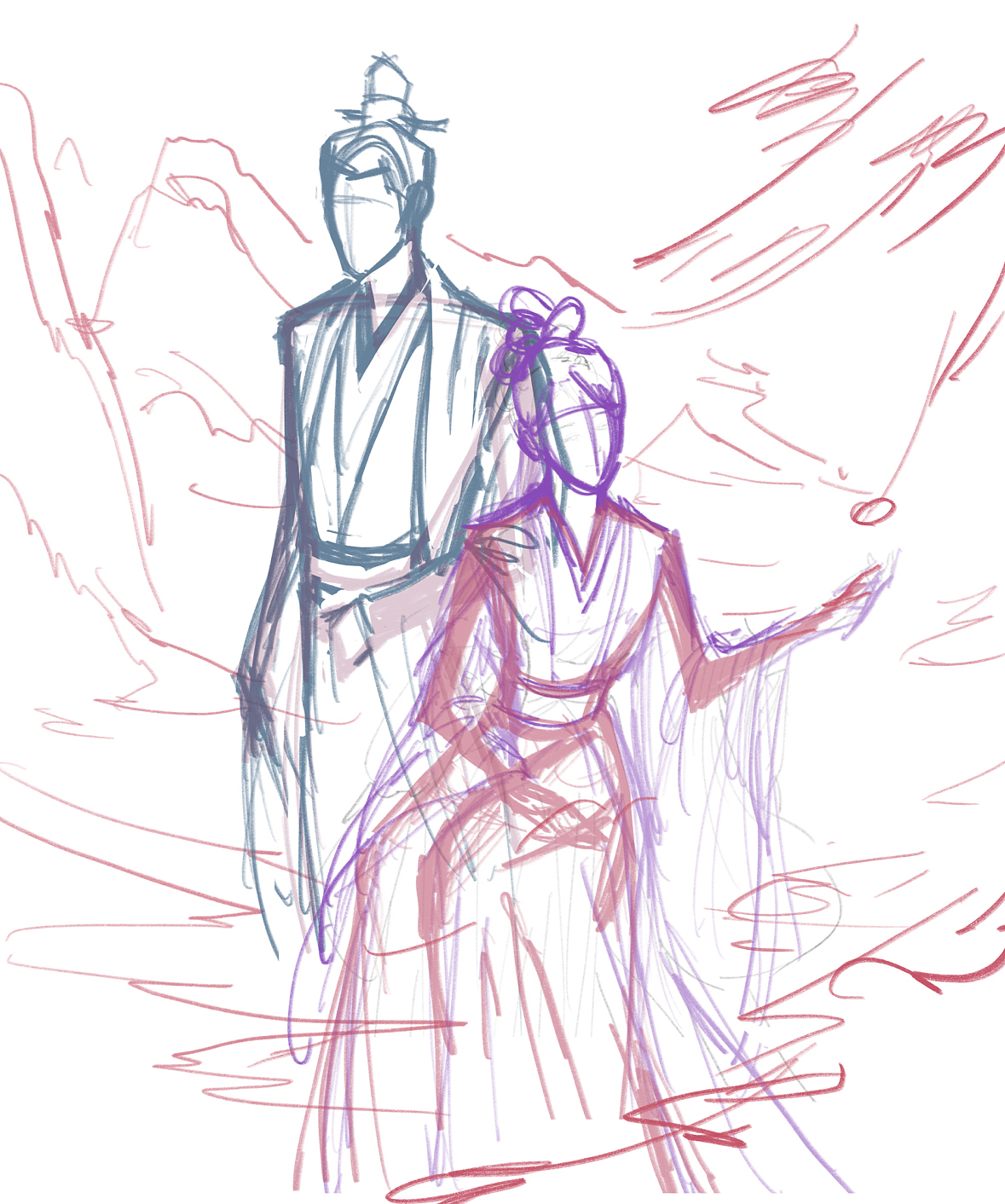 长相思人物CP|夭玹（图ZMzc1NDE0ODA4） - 商业插画 - 站酷设计师丹三尺原创素材 - 站酷ZCOOL