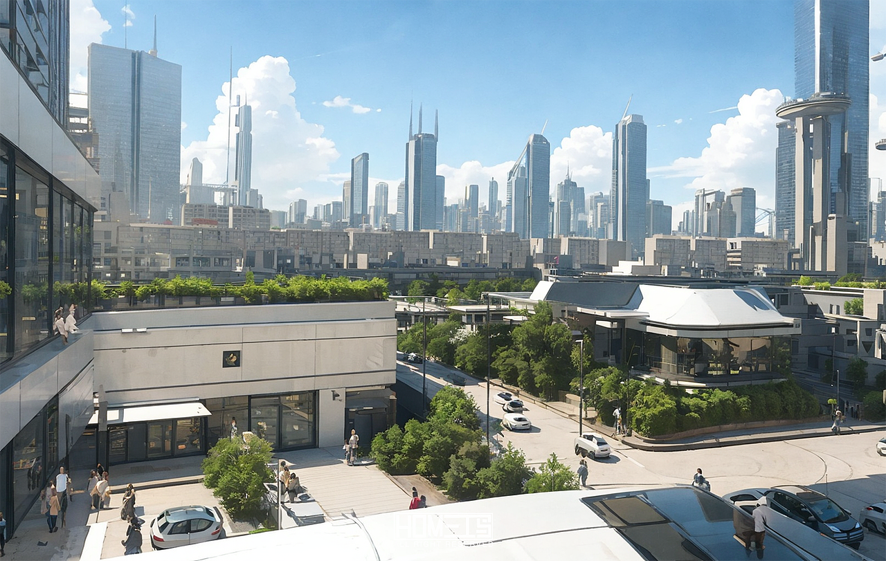 stable diffusion-lora-未来城市