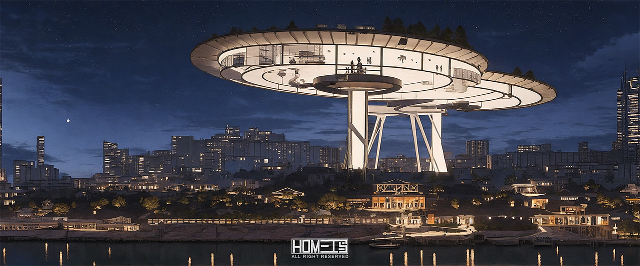 stable diffusion-lora-未来城市