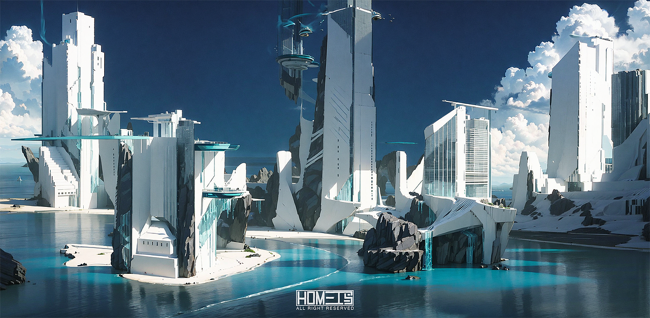 stable diffusion-lora-未来城市