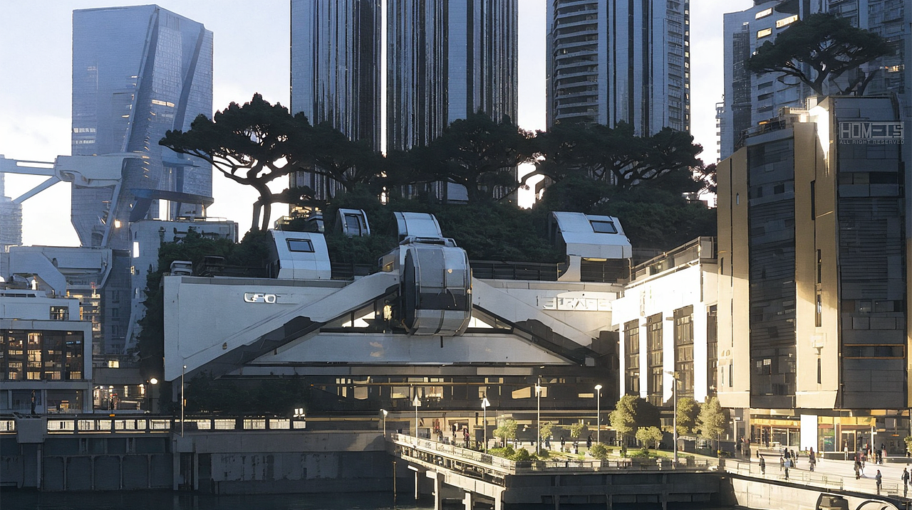 stable diffusion-lora-未来城市