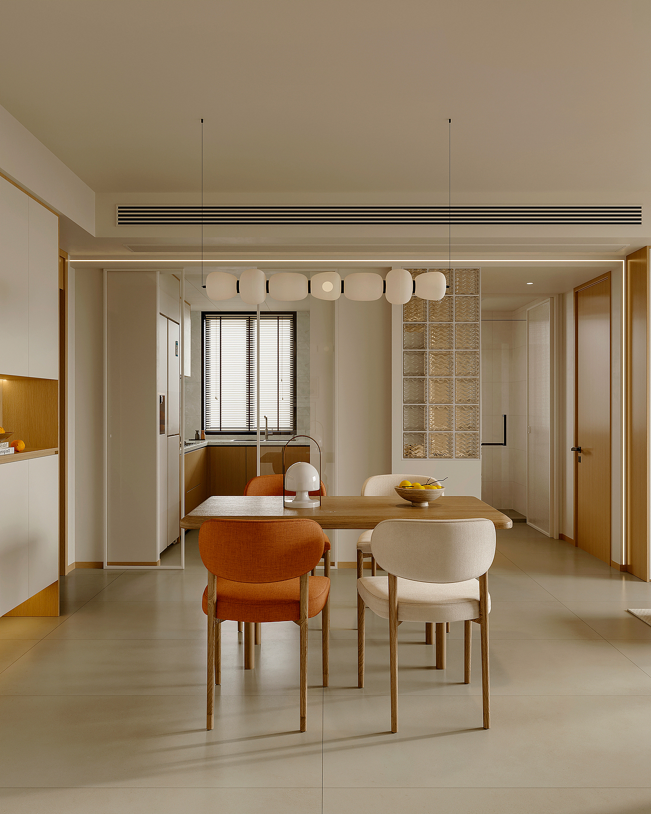 奶油风客餐厅（图ZMzc1NDU1Mjg4） - 家装设计 - 站酷设计师地平线室内效果图原创素材 - 站酷ZCOOL