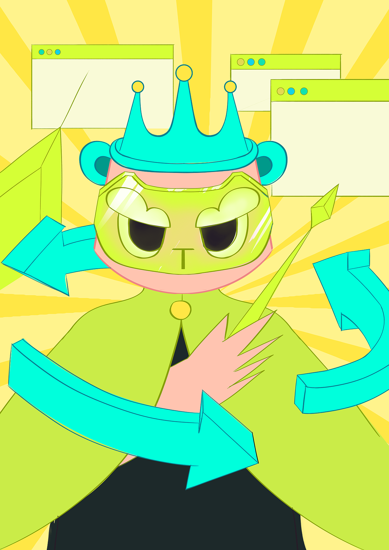 MBTI系列插画（图ZMzc1NDU2ODc2） - 新锐潮流插画 - 站酷设计师青奈QN原创素材 - 站酷ZCOOL