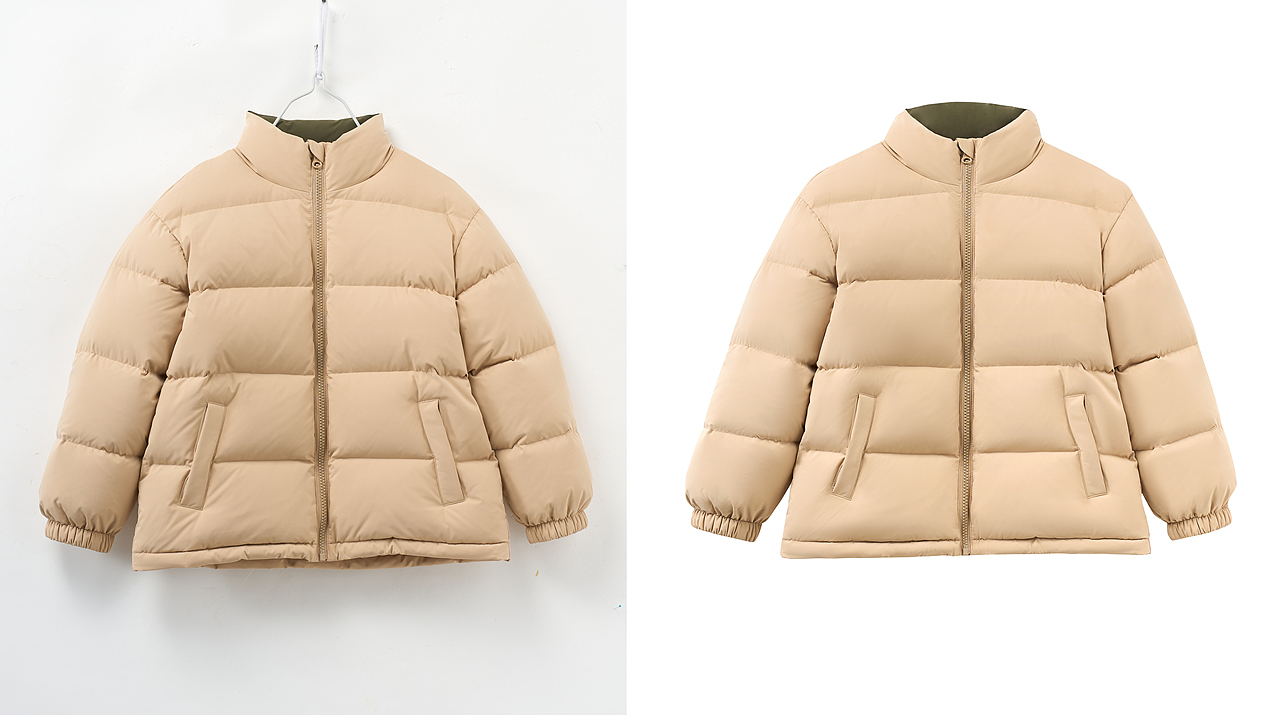 儿童羽绒服修图