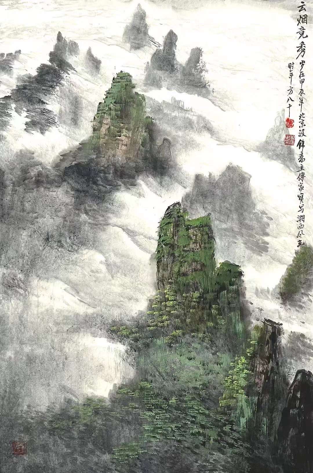 画家傅云石山水画作品价格13718748166
