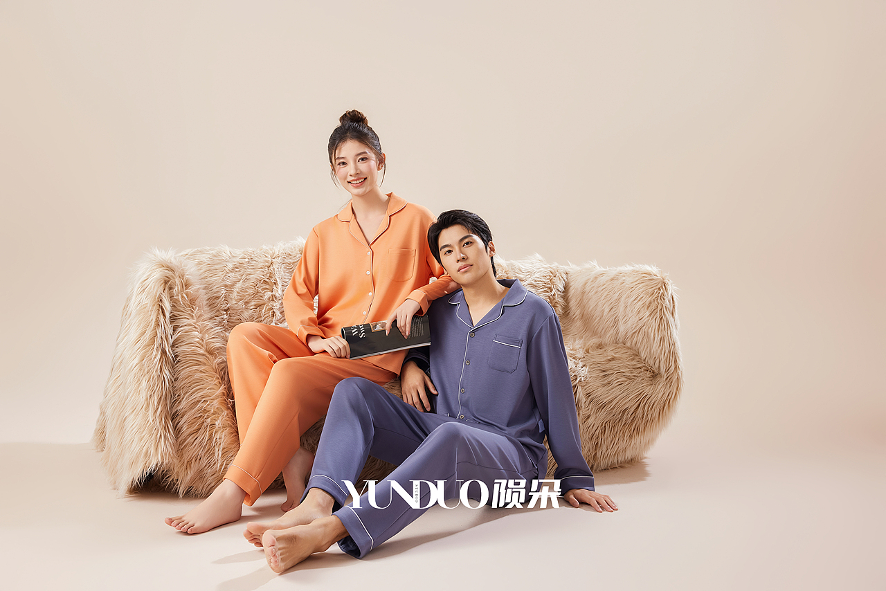 戈本仑 品牌家居服拍摄 家居服 睡衣 情侣套装睡衣拍摄