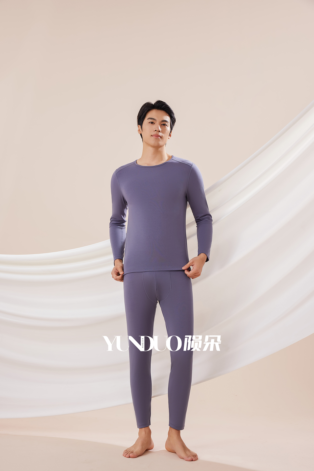 戈本仑 品牌保暖内衣 保暖套装 情侣保暖拍摄案例