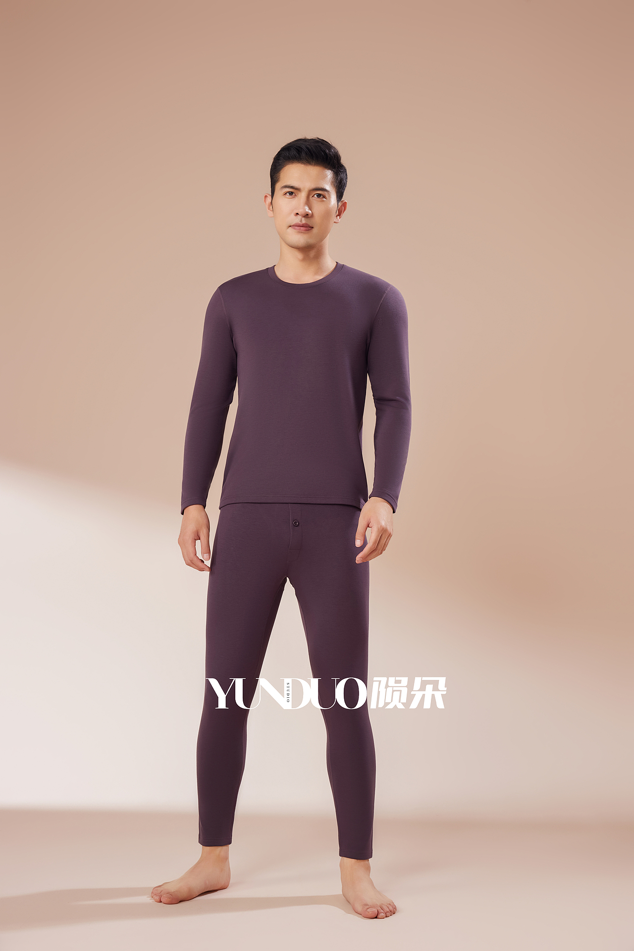 戈本仑品牌保暖内衣 情侣保暖套装 舒适秋衣拍摄案例