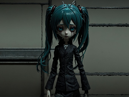 惊悚miku（个人主页-ZNzAyMzcwNjA=） - 概念设定 - 站酷设计师飞飛fly原创素材 - 站酷ZCOOL