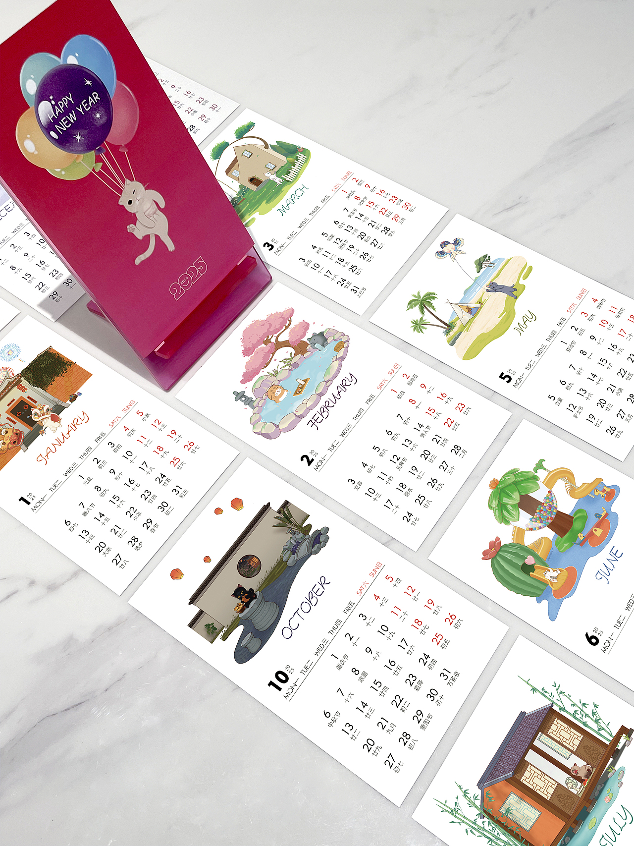 2025年台历（图ZMzc1NDkzODU2） - 创作习作 - 站酷设计师喵了个咪0_0原创素材 - 站酷ZCOOL