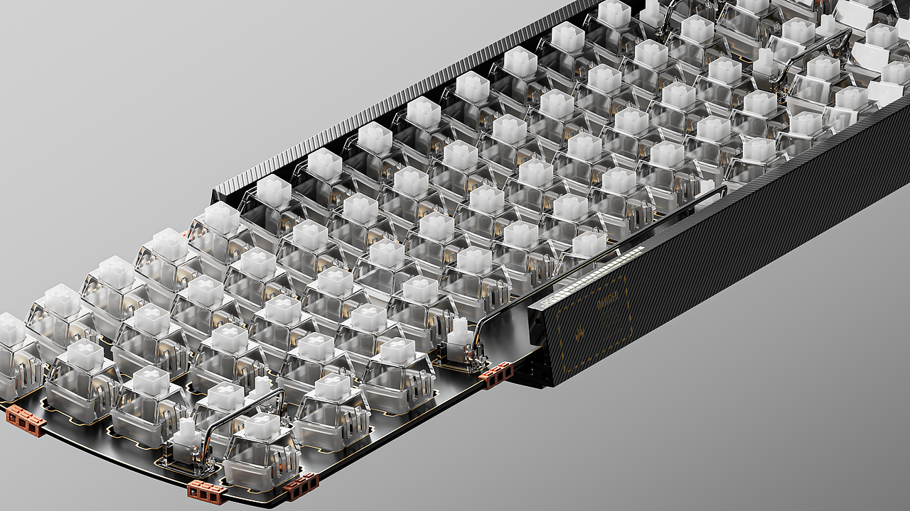 蓝牙机械键盘-三维动画