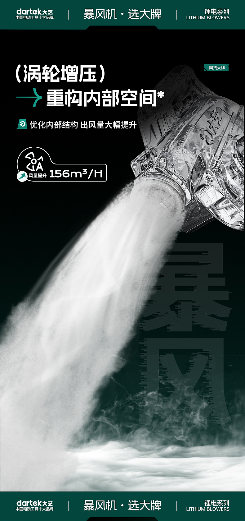 电动工具 五金工具详情页-锂电吹风机