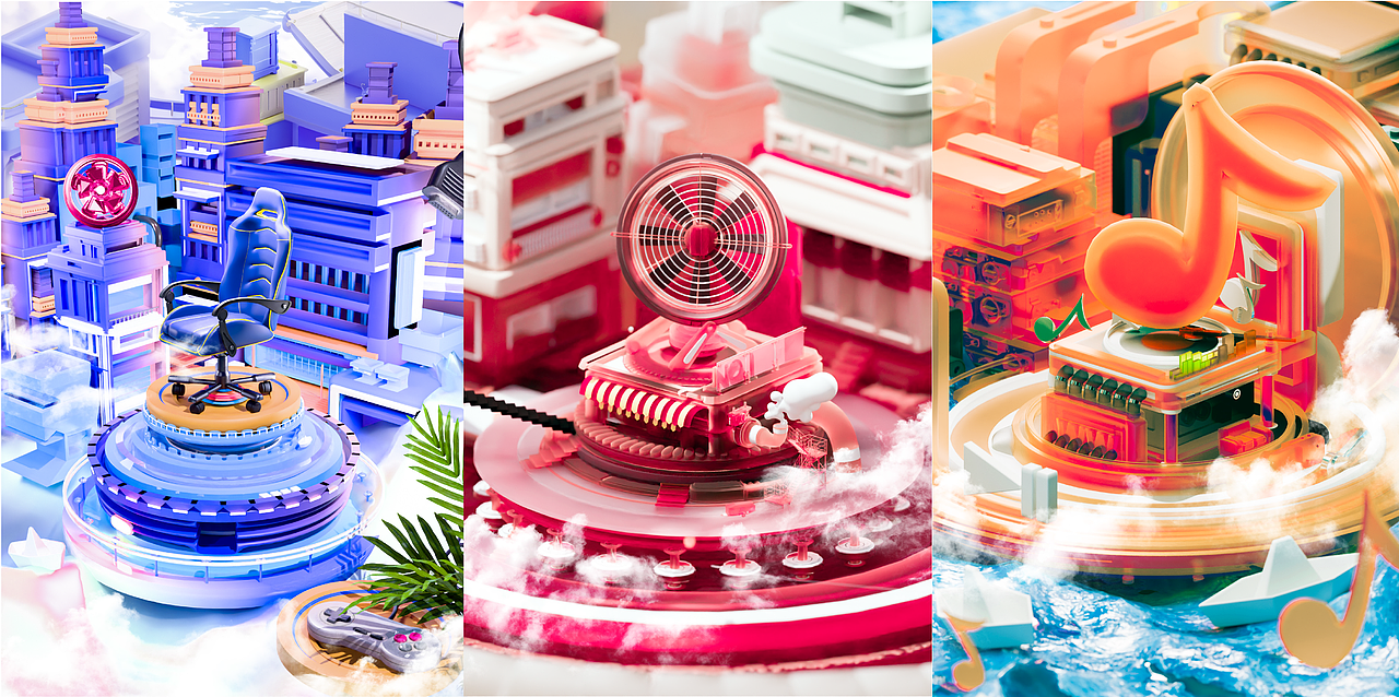 KUFU2023-2024三维&平面作品集（图ZMzc1NTAwMTk2） - 其他平面 - 站酷设计师kufu原创素材 - 站酷ZCOOL