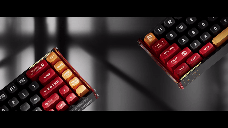 蓝牙机械键盘-三维动画