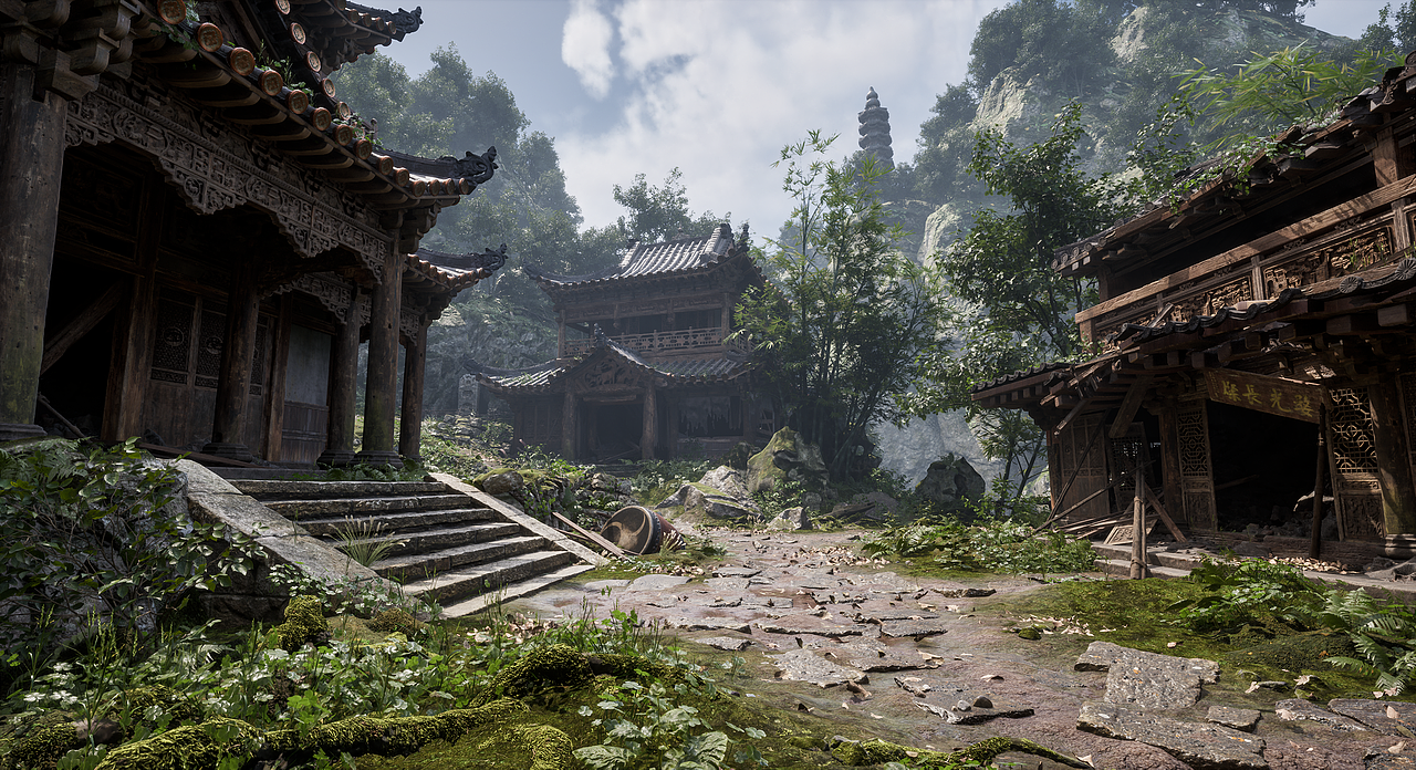 《古刹余殇》（图ZMzc1NTA1MDQ4） - 场景 - 站酷设计师AAA建材批发龙哥原创素材 - 站酷ZCOOL