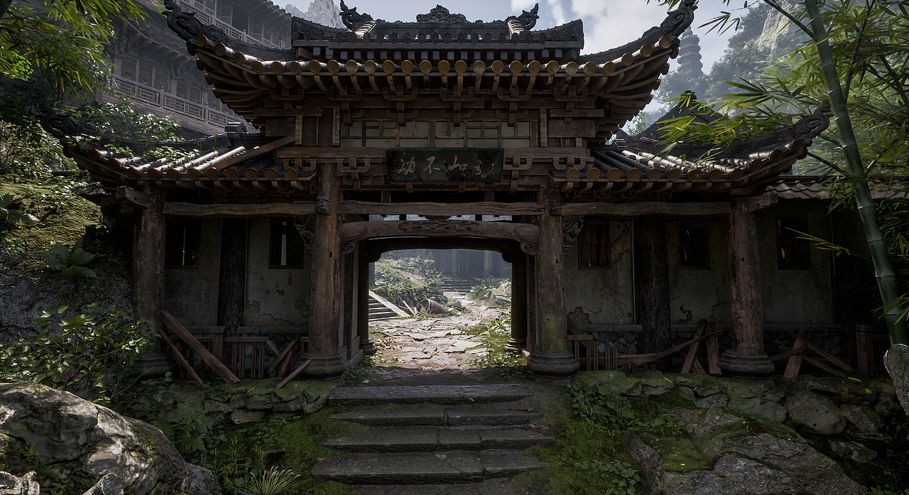 《古刹余殇》（图ZMzc1NTA1MDM2） - 场景 - 站酷设计师AAA建材批发龙哥原创素材 - 站酷ZCOOL