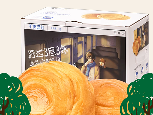 三只松鼠手撕面包