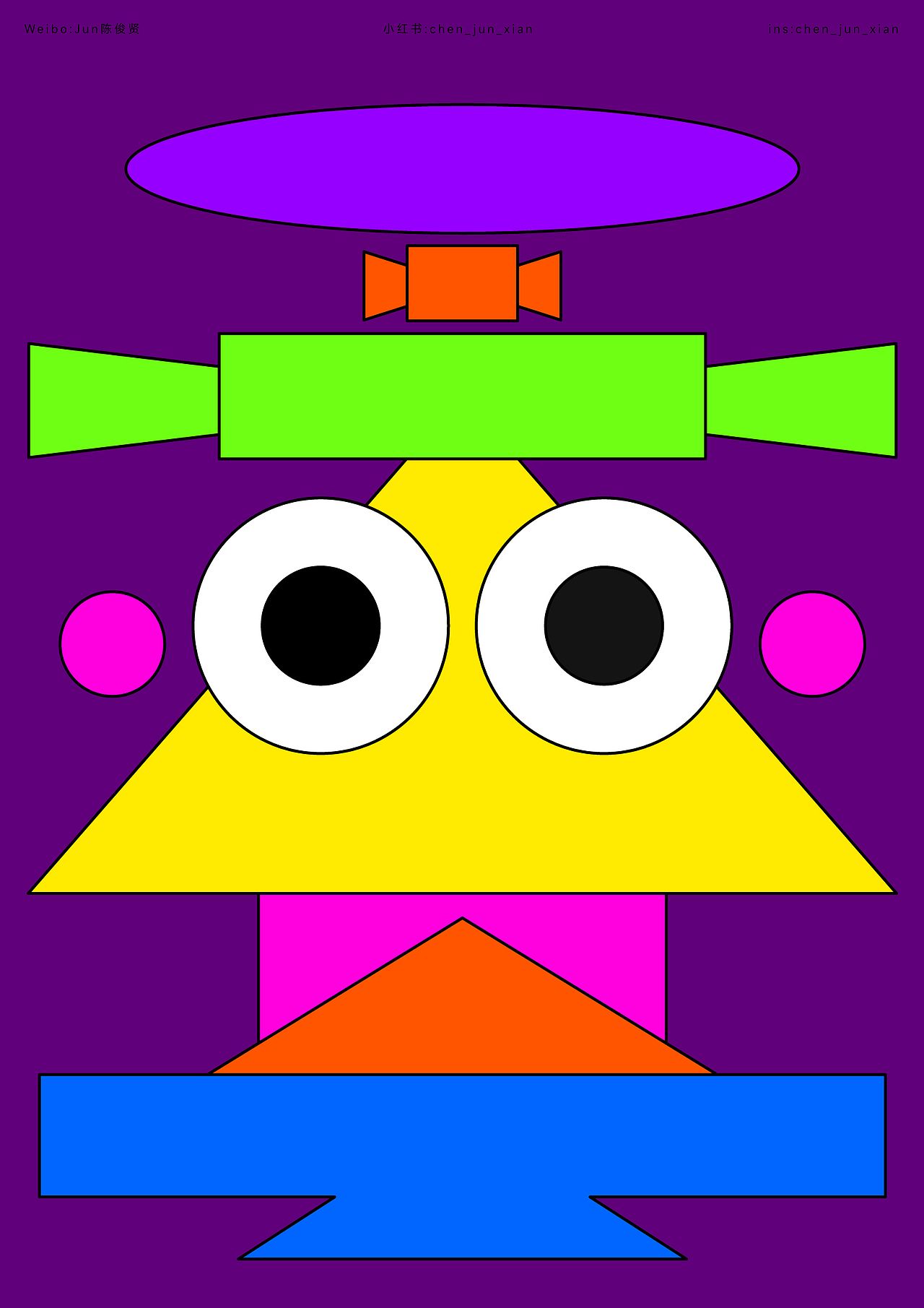 几何生物 / GEOMETRIC CREATURE（图ZMzc1NTE0NTQw） - 新锐潮流插画 - 站酷设计师Jun_陈俊贤原创素材 - 站酷ZCOOL