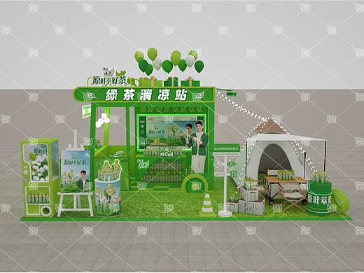 杭州闲林老街的绿茶露营活动