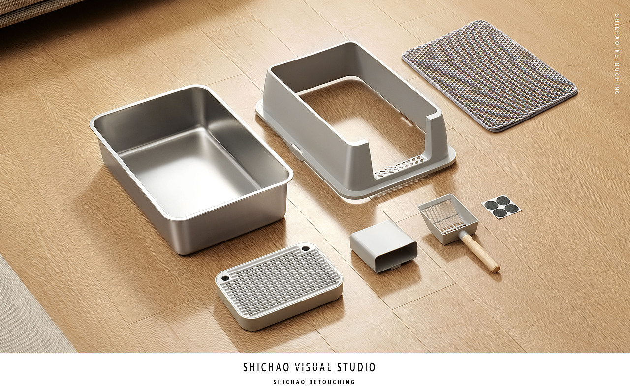 猫砂盆产品精修图（图ZMzc1NTM3NzIw） - 修图/后期 - 站酷设计师仕超商业修图原创素材 - 站酷ZCOOL