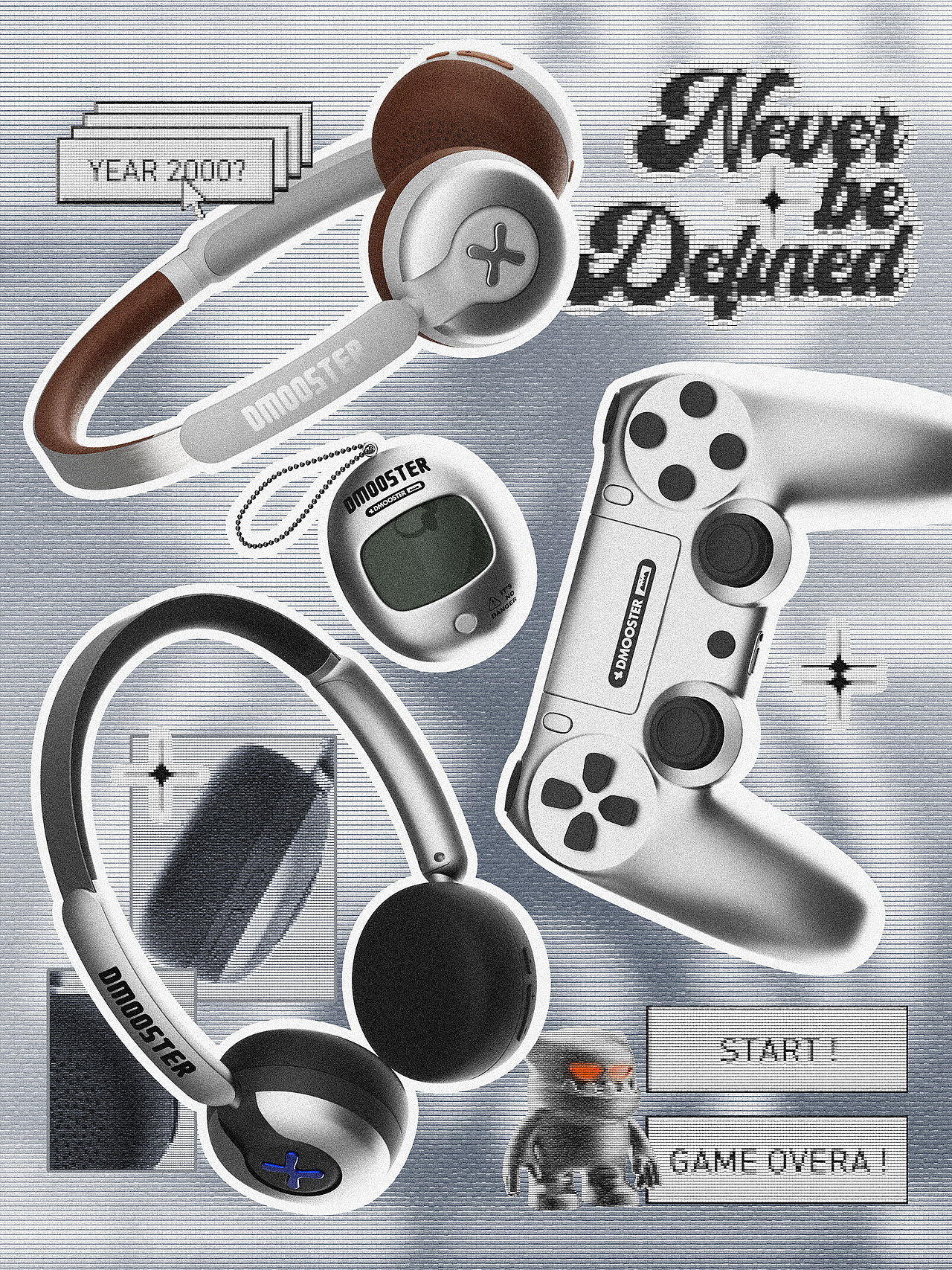 D MOOSTER® | Y2.₀₂₄K 复古小头戴