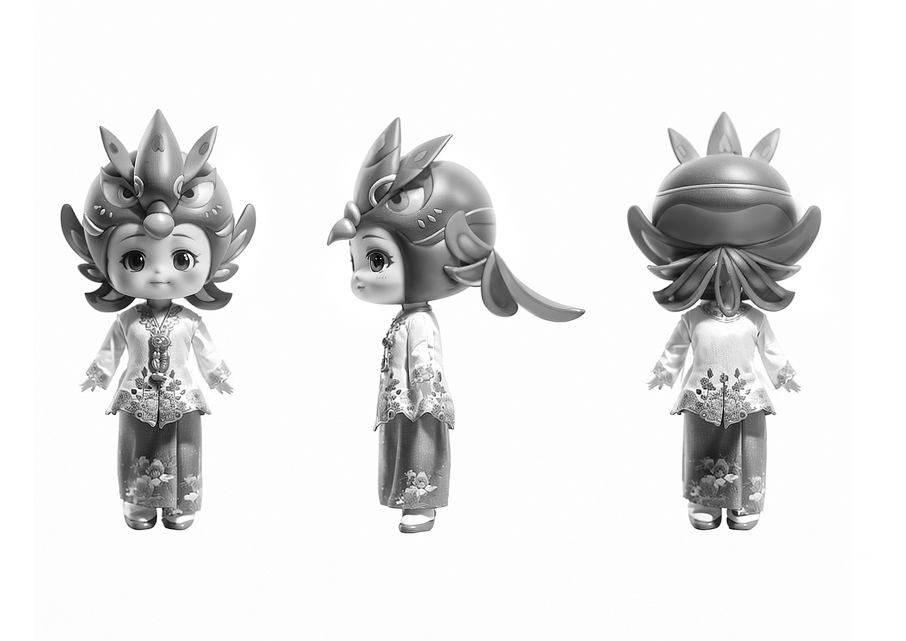 IP三视图黑白稿