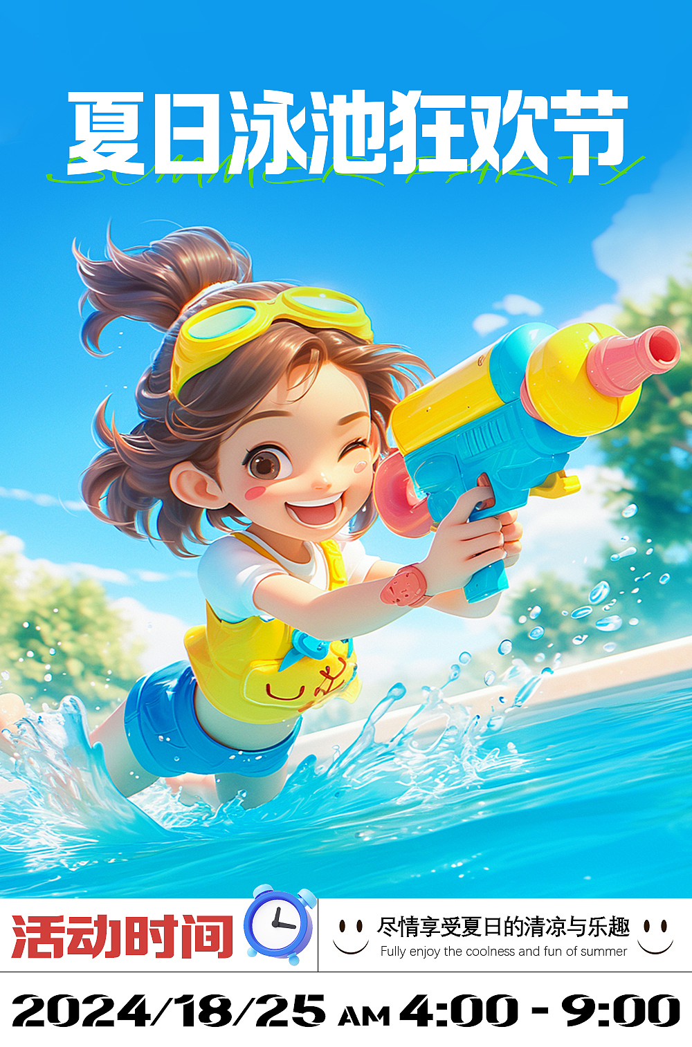 AI夏日海报（图ZMzc1NTQ4NDQ4） - AI作品 - 站酷设计师小丑女野原创素材 - 站酷ZCOOL