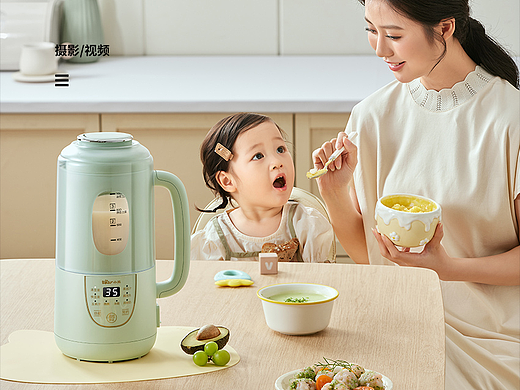 小熊豆浆机丨商业产品摄影