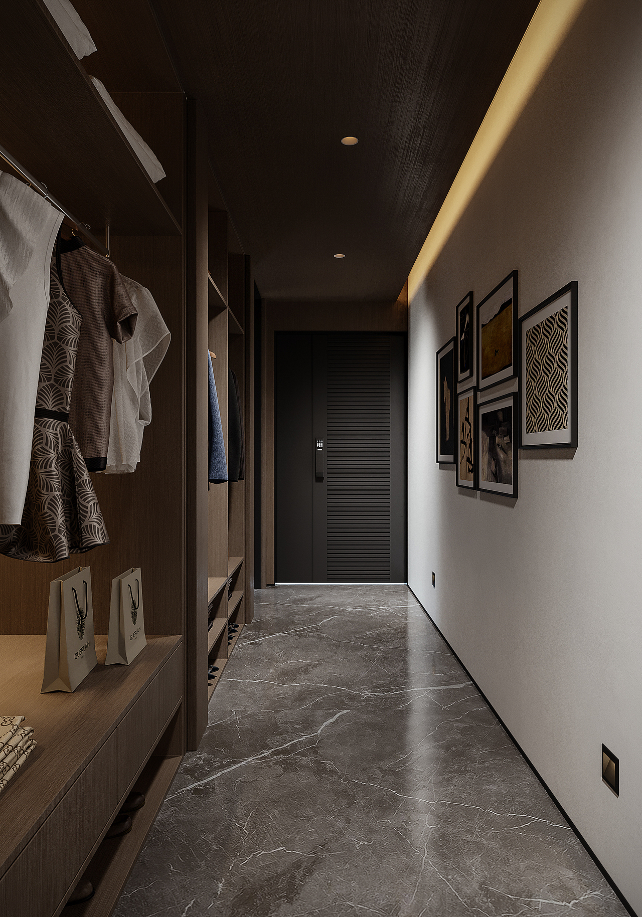 现代轻奢风格效果图表现