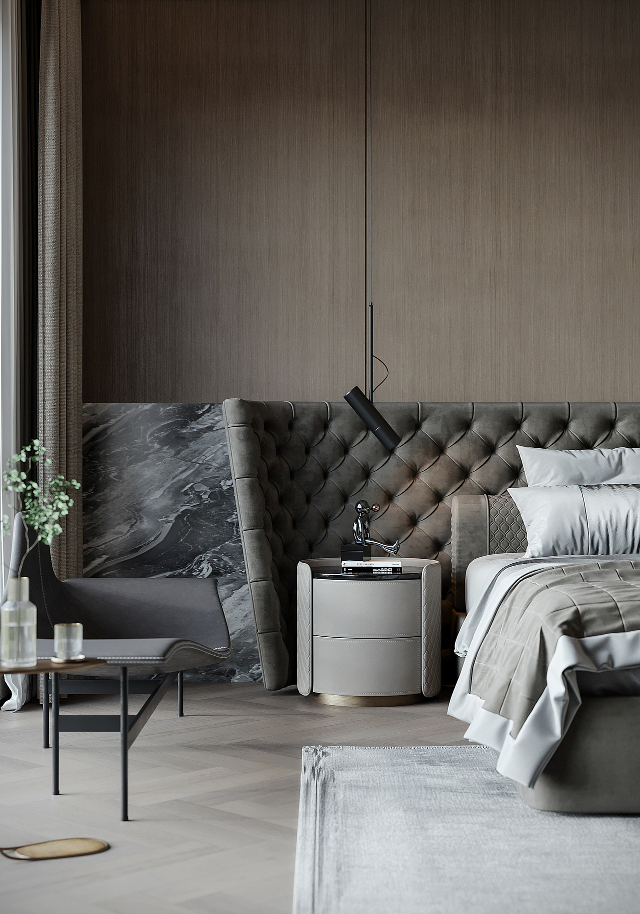 现代轻奢风格效果图表现