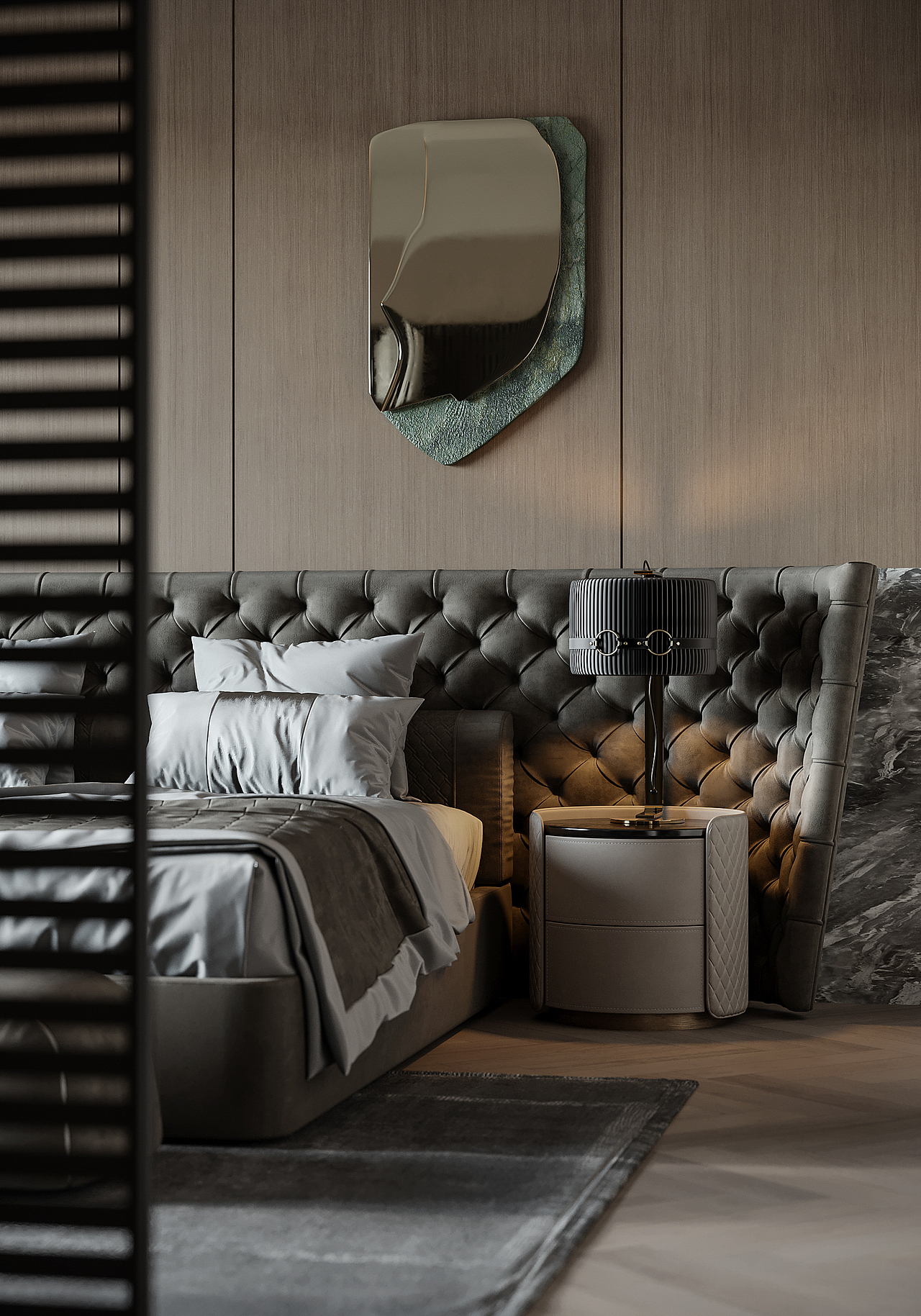 现代轻奢风格效果图表现