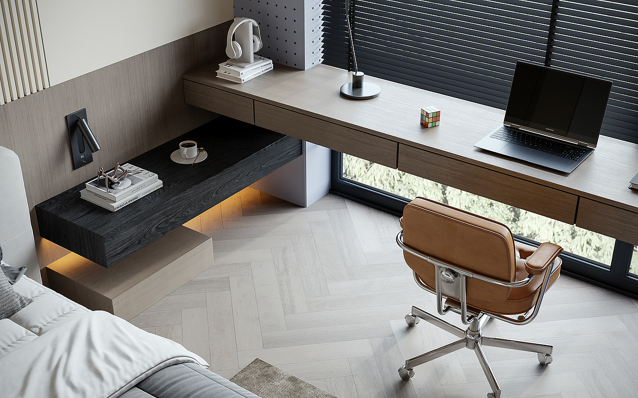 现代轻奢风格效果图表现