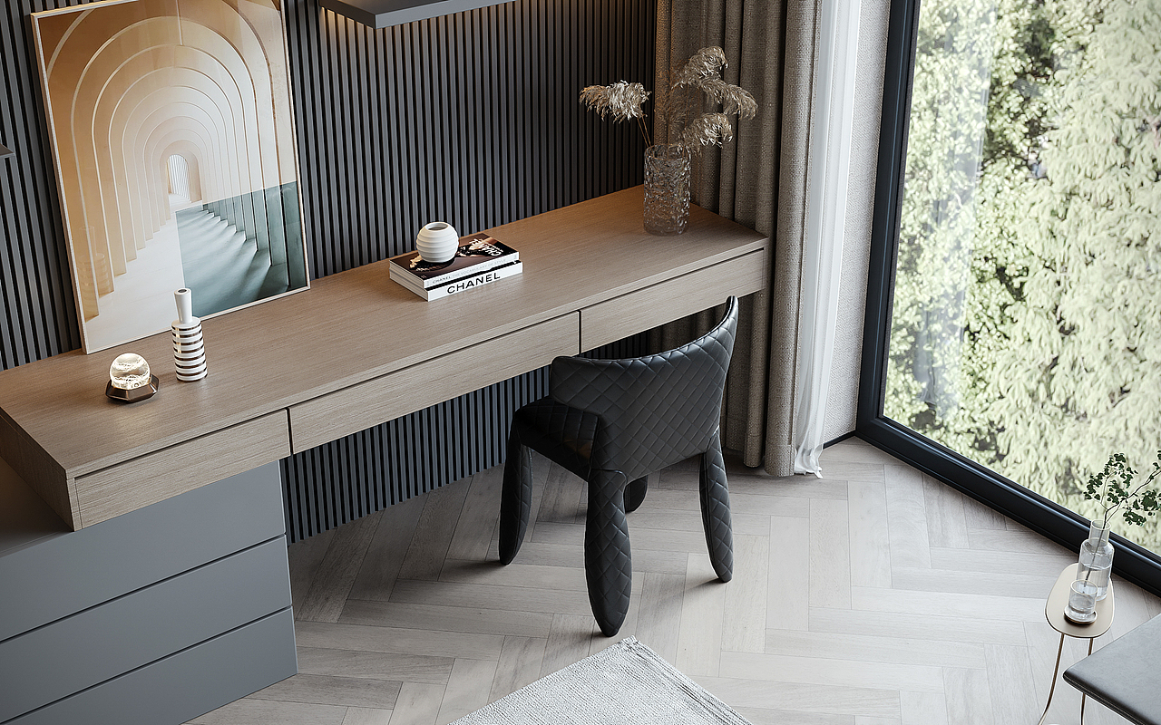 现代轻奢风格效果图表现