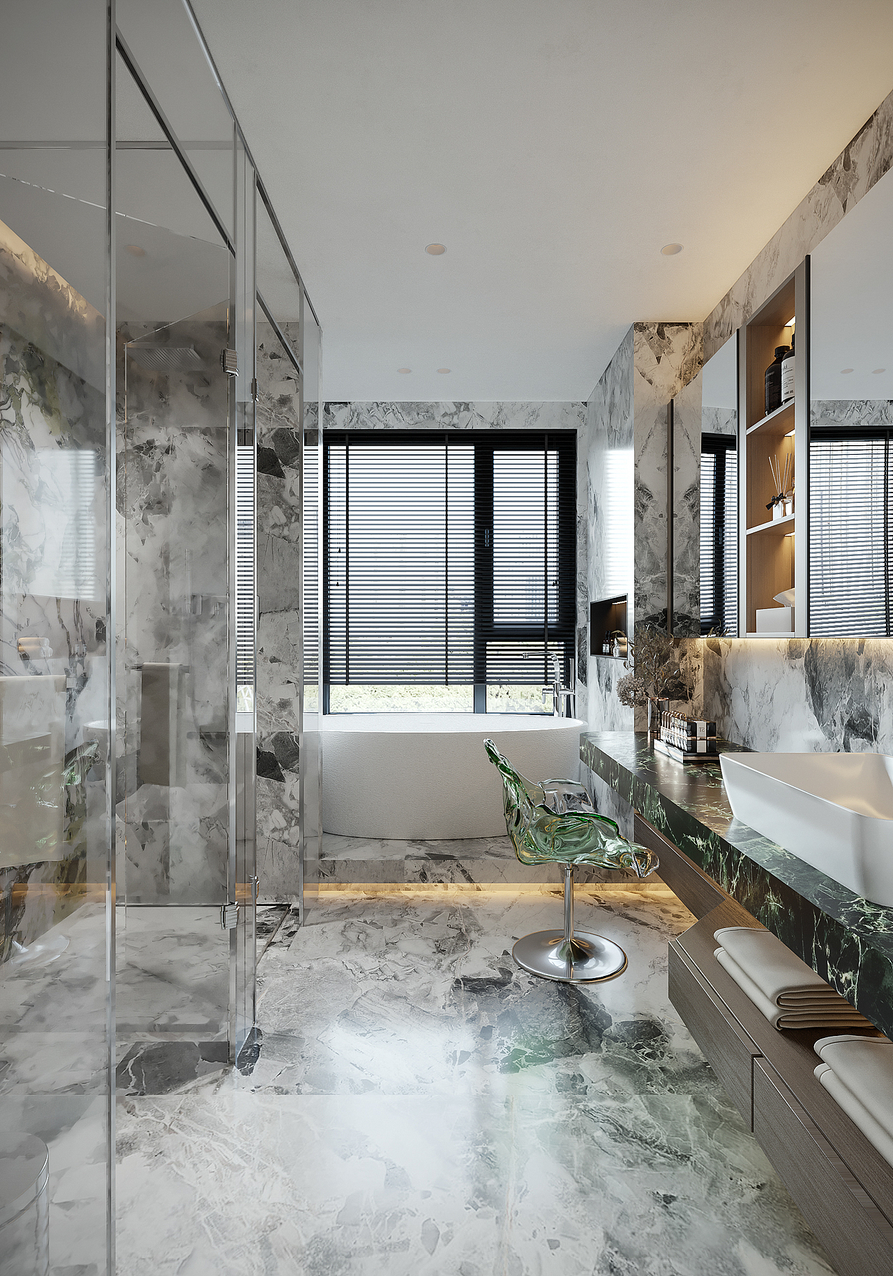 现代轻奢风格效果图表现