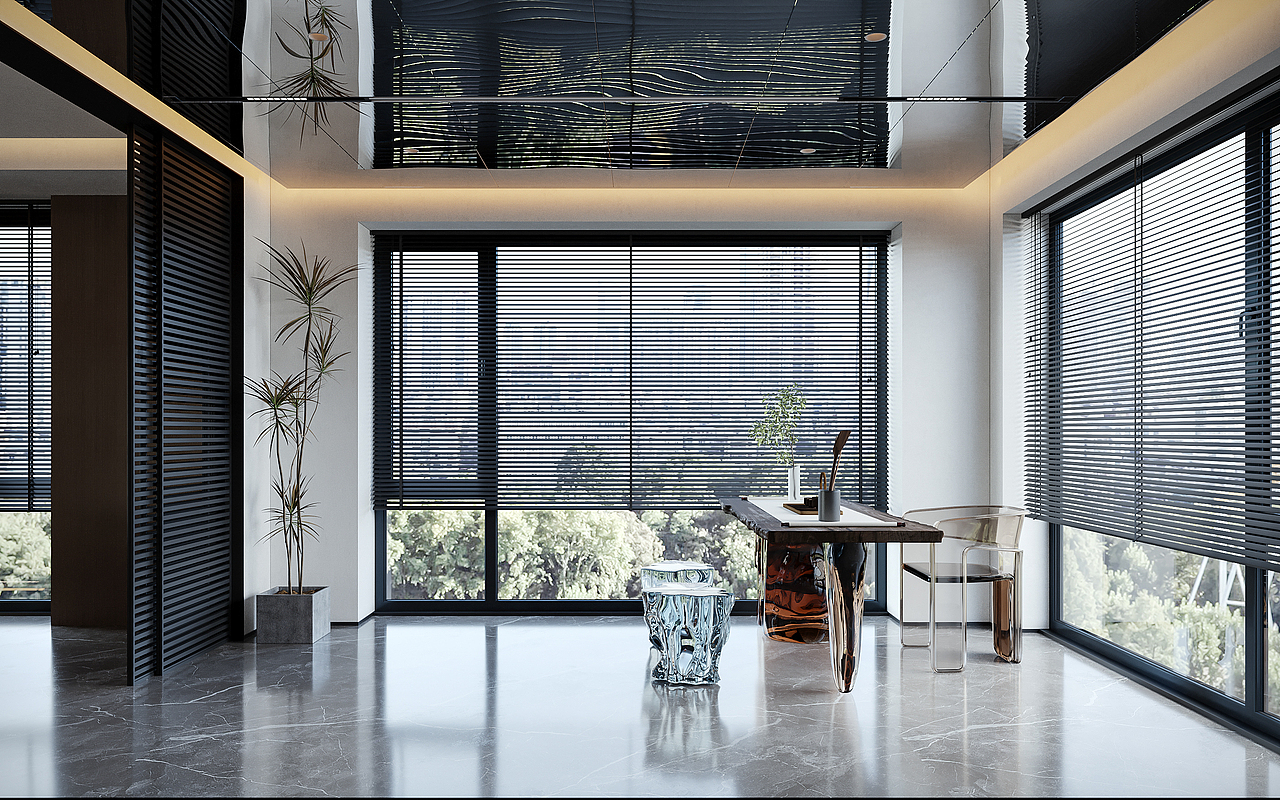 现代轻奢风格效果图表现