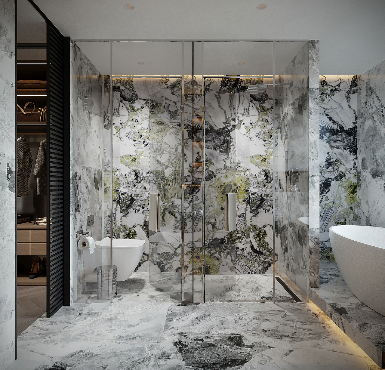 现代轻奢风格效果图表现